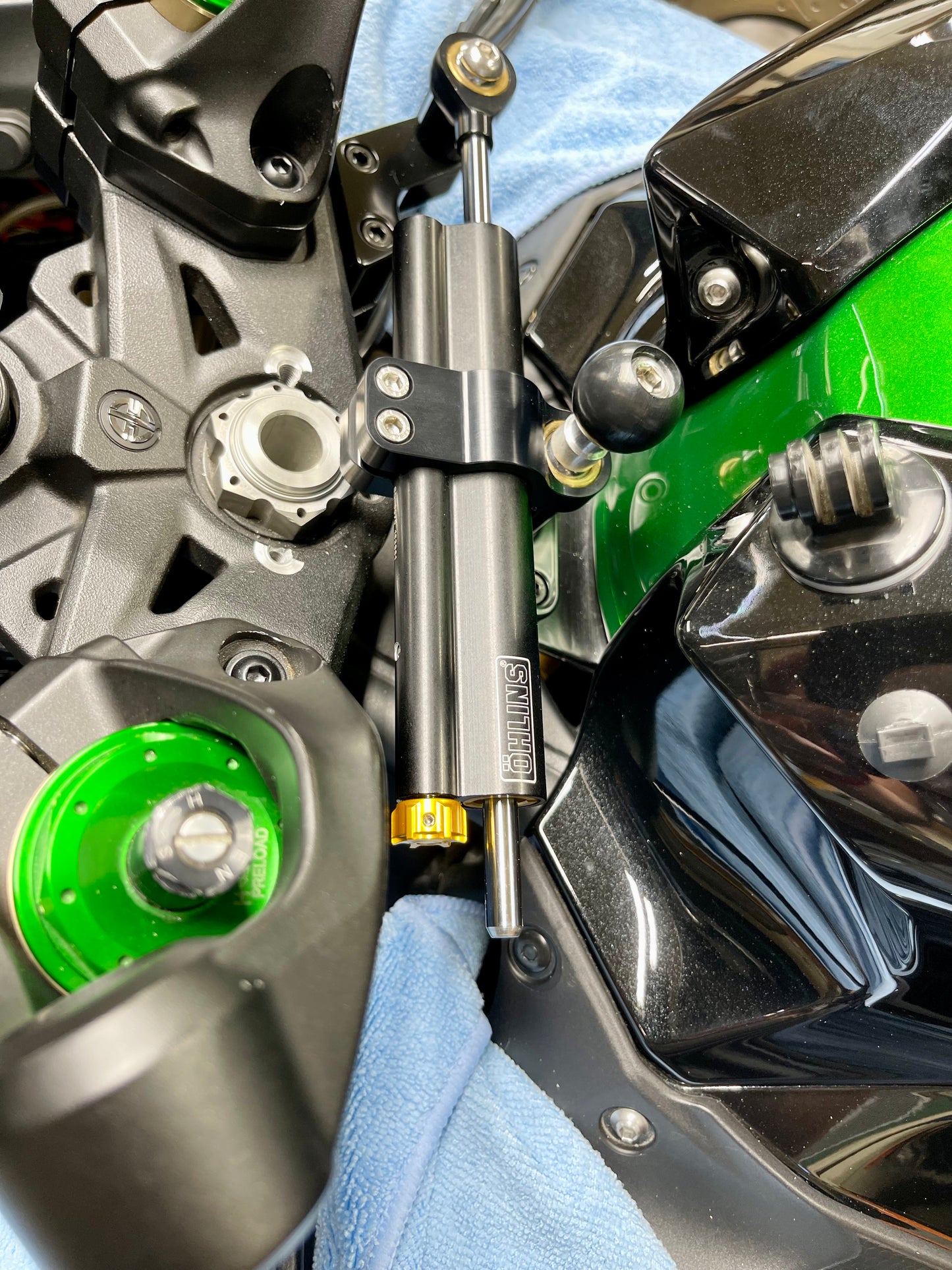 Kawasaki Ninja H2 SX Ohlins Steering Damper Mount Kit – BAM Performance LLC